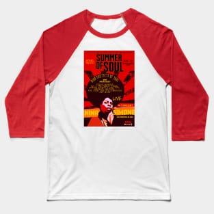 Nina Simone Concert Poster Baseball T-Shirt